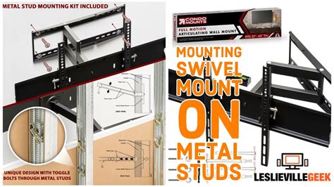 mount bracket to metal commercial stud|tv mounted on steel stud.